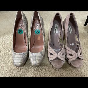 4 pairs of designer heels